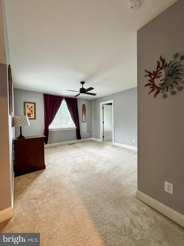 8 Fallbrook Ln, Glen Mills, PA 19342 - carpeted empty room featuring baseboards and a ceiling fan
