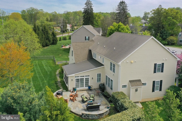 8 Fallbrook Ln, Glen Mills, PA 19342 - back of property featuring a patio