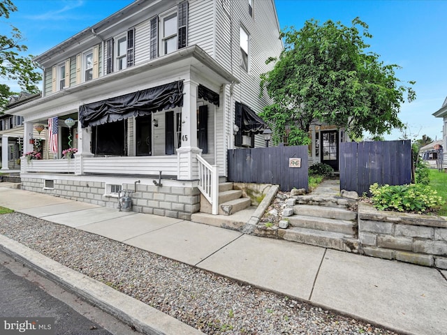 45 Front St, Lititz, PA 17543 - view of front of home with a porch