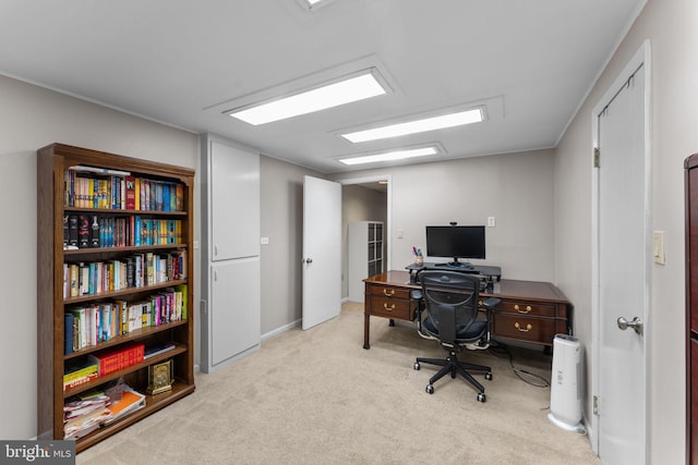 8313 Accotink Rd, Lorton, VA 22079 - office area featuring carpet flooring and baseboards