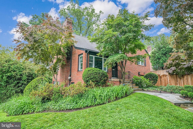 600 Saint Andrews Ln, Silver Spring, MD 20901 - view of front of property with a chimney and brick siding