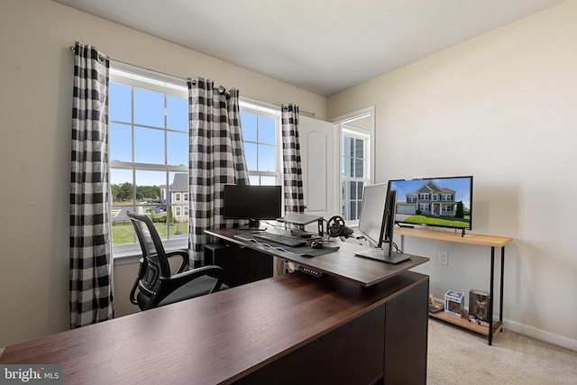 430 Mcwharton Way, Bunker Hill, WV 25413 - home office with light carpet and baseboards