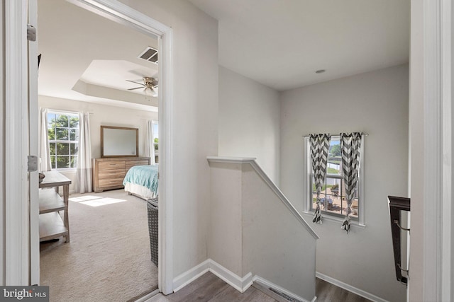 430 Mcwharton Way, Bunker Hill, WV 25413 - hallway with an upstairs landing and baseboards