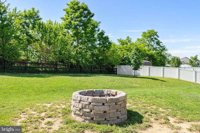 430 Mcwharton Way, Bunker Hill, WV 25413 - view of yard with an outdoor fire pit