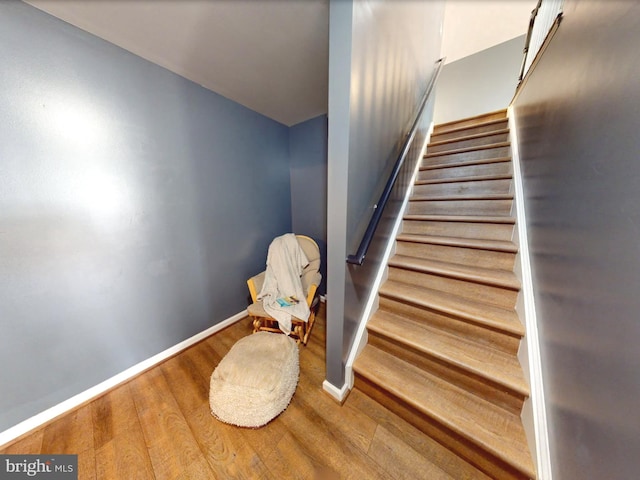 107 Arbutis Trl, Star Tannery, VA 22654 - staircase with wood finished floors and baseboards