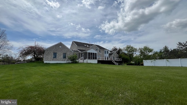 16200 Bellingham Dr, Darnestown, MD 20874 - back of house featuring a sunroom