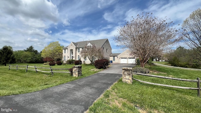 16200 Bellingham Dr, Darnestown, MD 20874 - view of front facade with asphalt driveway and stone siding