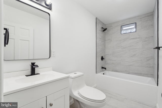 707 S Braddock St, Winchester, VA 22601 - bathroom with vanity, toilet, and  shower combination