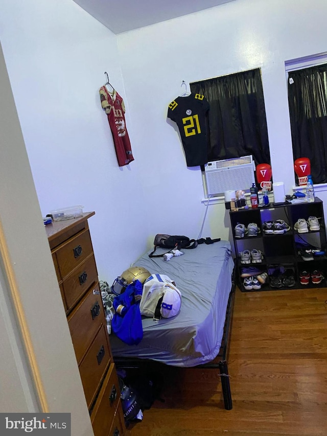 2055 W Oxford St, Philadelphia, PA 19121 - bedroom featuring wood finished floors and cooling unit