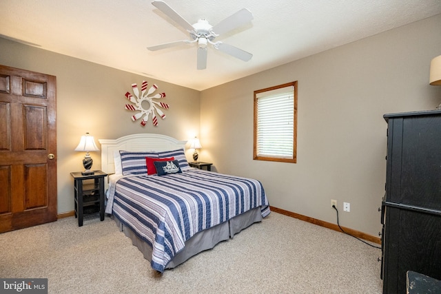 285 Cherry Heights Ln, Mc Henry, MD 21541 - carpeted bedroom featuring baseboards and ceiling fan
