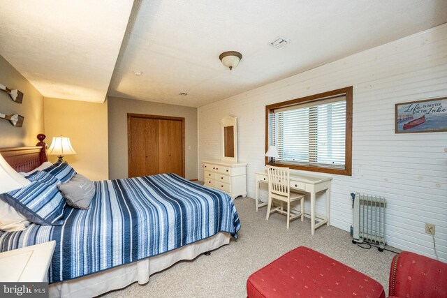 285 Cherry Heights Ln, Mc Henry, MD 21541 - carpeted bedroom with radiator and a closet