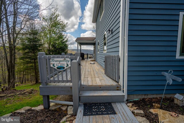285 Cherry Heights Ln, Mc Henry, MD 21541 - view of wooden deck
