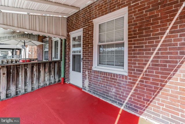 view of patio with covered porch