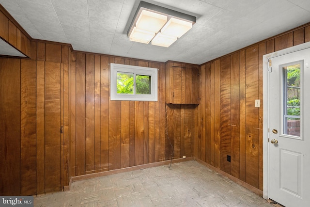 13111 Valleywood Dr, Silver Spring, MD 20906 - empty room with wood walls and baseboards