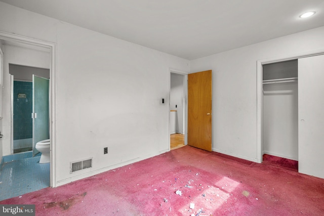 13111 Valleywood Dr, Silver Spring, MD 20906 - unfurnished bedroom with carpet, ensuite bathroom, a closet, and baseboards