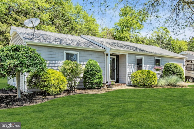 16 Bayberry Dr, Lanoka Harbor, NJ 08734 - single story home with a front lawn and roof with shingles