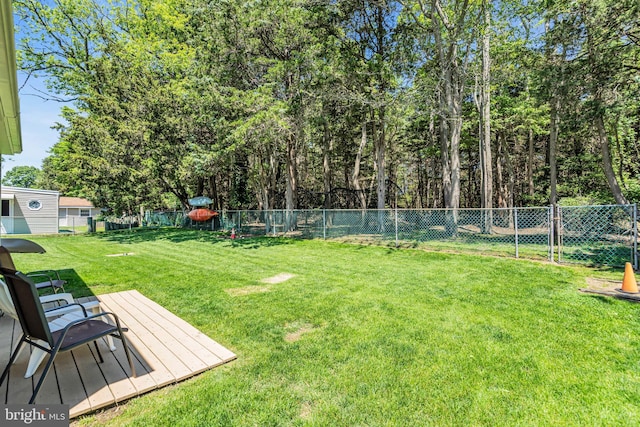 16 Bayberry Dr, Lanoka Harbor, NJ 08734 - view of yard featuring a wooden deck