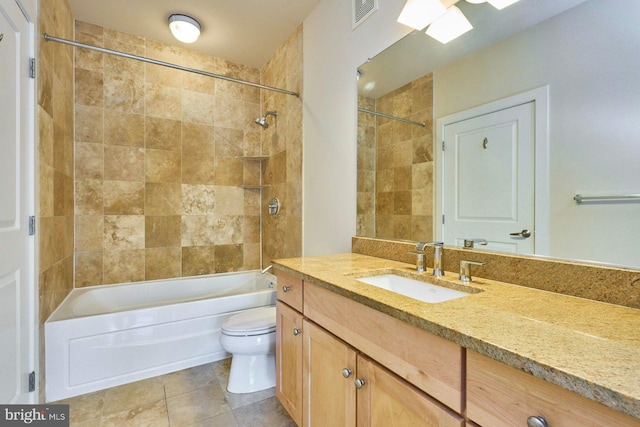 2200 N Westmoreland St Unit 325, Arlington, VA 22213 - bathroom with vanity, shower / bath combination, and tile patterned floors
