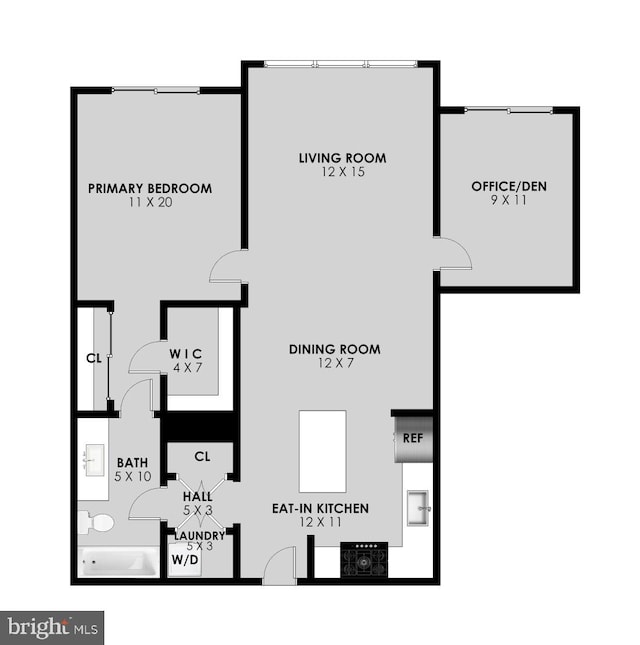 2200 N Westmoreland St Unit 325, Arlington, VA 22213 - view of home floor plan
