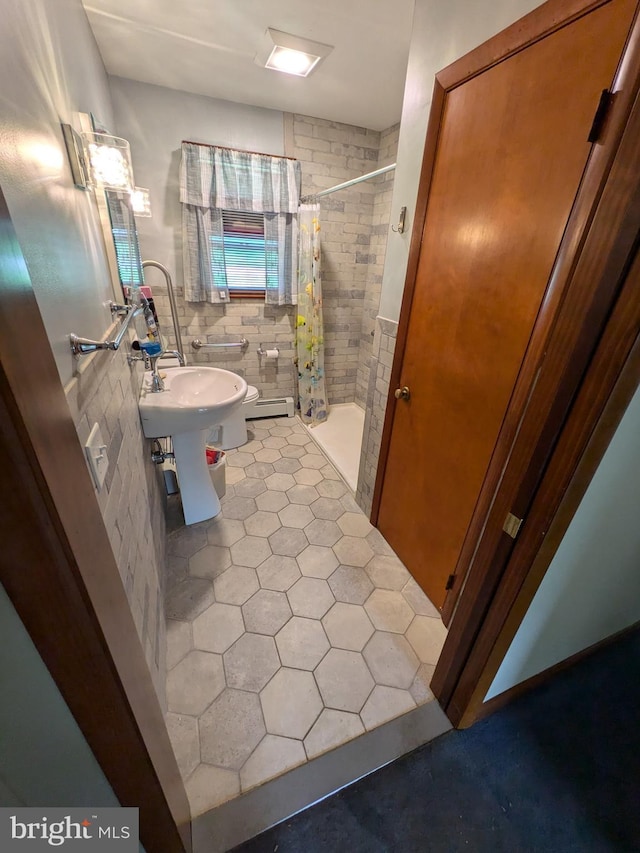 671 Woodview St, Steelton, PA 17113 - full bathroom with a stall shower and tile patterned flooring