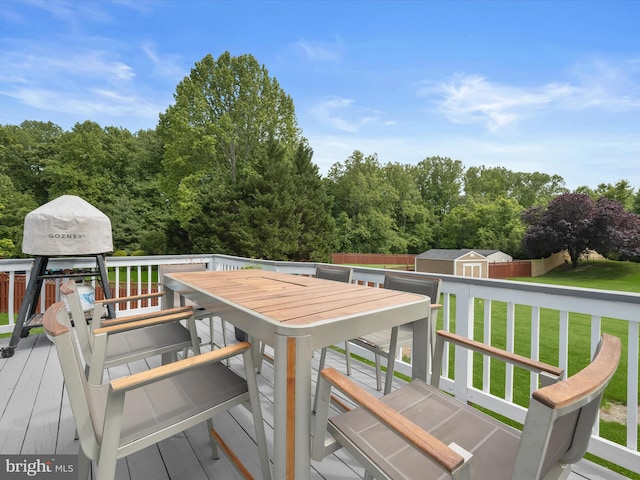 720 Cyprian Ct, Gambrills, MD 21054 - wooden terrace featuring outdoor dining space