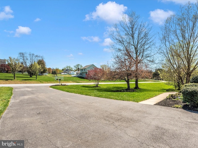 view of street with a residential view