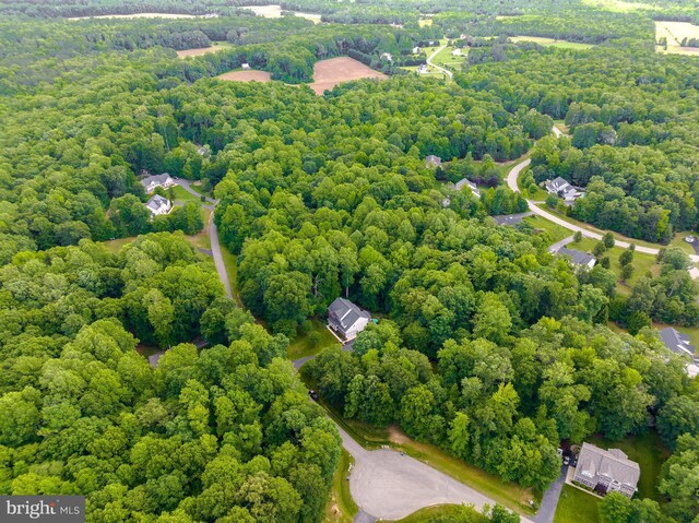 9150 Sparkling Pl, Charlotte Hall, MD 20622 - drone / aerial view of a heavily wooded area