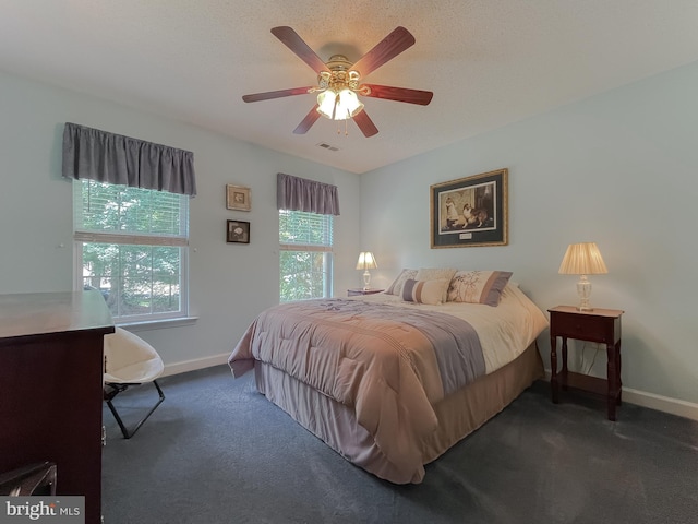 9150 Sparkling Pl, Charlotte Hall, MD 20622 - carpeted bedroom with baseboards and ceiling fan