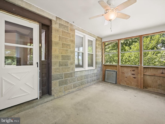 1812 64th Ave, Landover, MD 20785 - unfurnished sunroom featuring ceiling fan