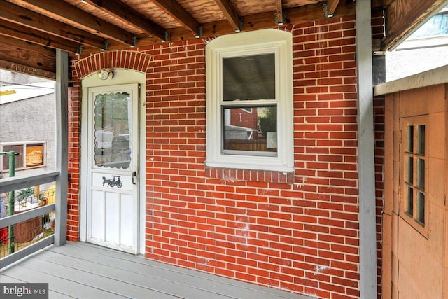 613 Minor St, Reading, PA 19602 - view of exterior entry with brick siding