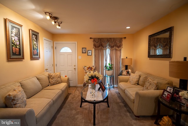 2880 Middletown Rd, Waldorf, MD 20603 - living area with carpet floors and recessed lighting