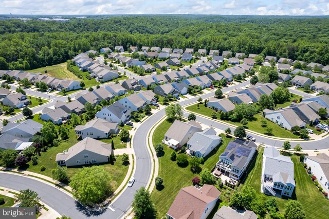 21 Whaleback Ln, Fredericksburg, VA 22406 - aerial view of residential area with a heavily wooded area