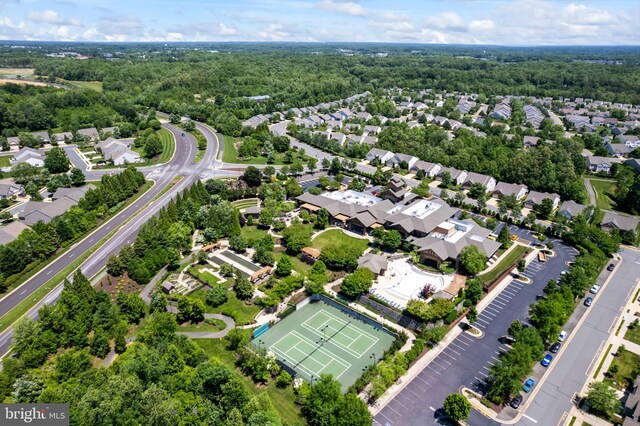 21 Whaleback Ln, Fredericksburg, VA 22406 - aerial overview of property's location featuring a heavily wooded area and nearby suburban area