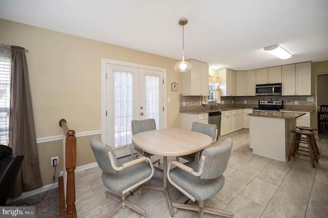 24 Cross Cut Ln, Fredericksburg, VA 22405 - dining area featuring french doors