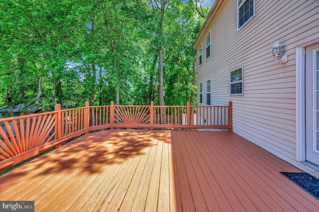 24 Cross Cut Ln, Fredericksburg, VA 22405 - deck featuring view of scattered trees