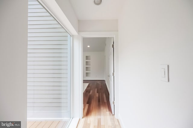 5923 Westridge Ct, Alexandria, VA 22310 - hallway featuring wood finished floors and recessed lighting