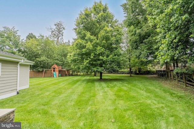 5923 Westridge Ct, Alexandria, VA 22310 - view of yard with a playground