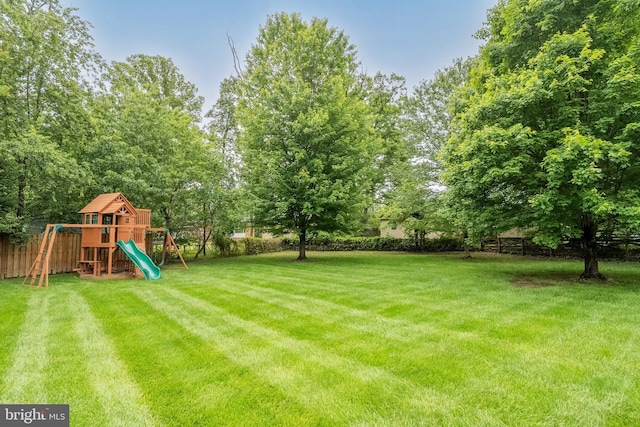 5923 Westridge Ct, Alexandria, VA 22310 - view of yard with a playground