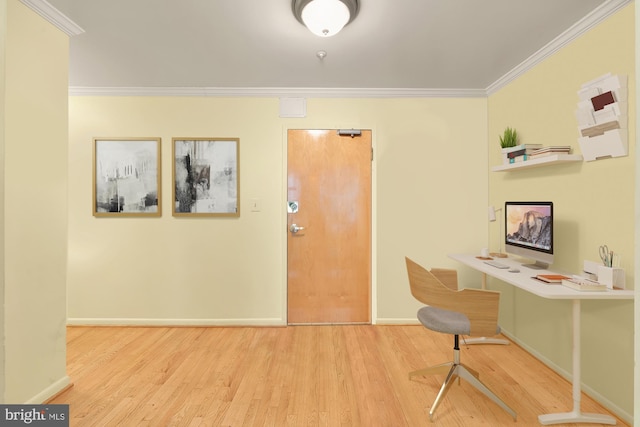 2633 Adams Mill Rd NW Unit 103, Washington, DC 20009 - office featuring wood finished floors, crown molding, and baseboards
