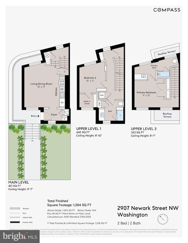 2907 Newark St NW, Washington, DC 20008 - property floor plan
