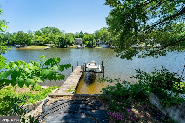 555 Riverside Dr, Pasadena, MD 21122 - dock featuring a water view