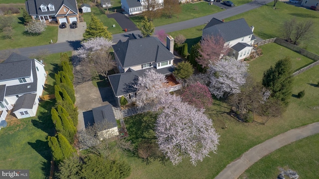 aerial overview of property's location featuring nearby suburban area