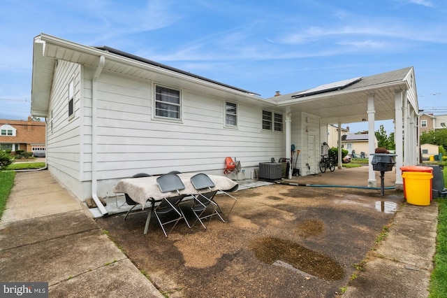 6402 Browning Rd, Pennsauken, NJ 08109 - back of house with central AC and a patio