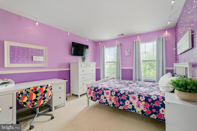 128 Bay Club Pkwy, North East, MD 21901 - bedroom featuring rail lighting and carpet