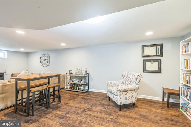 241 Fenwick Rd, Woodstown, NJ 08098 - dining area featuring wood finished floors, recessed lighting, and baseboards