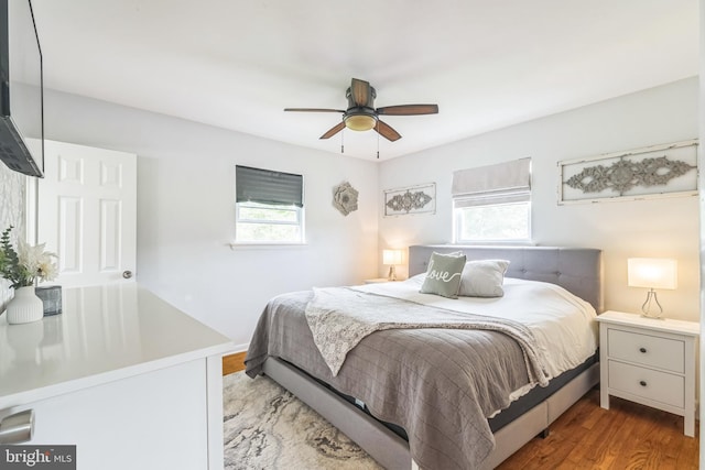 241 Fenwick Rd, Woodstown, NJ 08098 - bedroom with wood finished floors and a ceiling fan