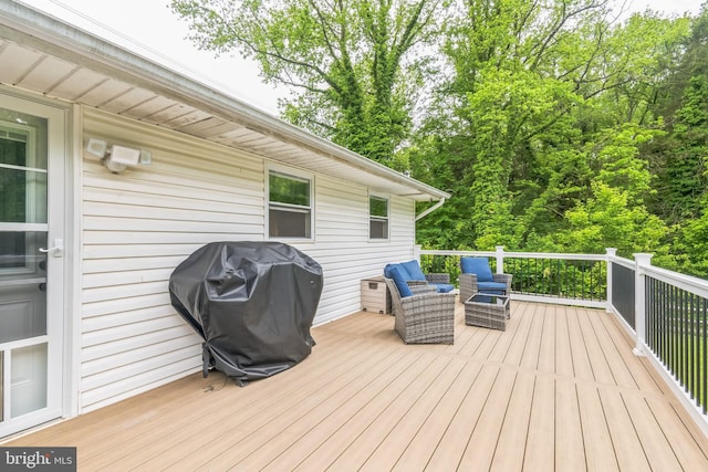 241 Fenwick Rd, Woodstown, NJ 08098 - wooden terrace featuring area for grilling