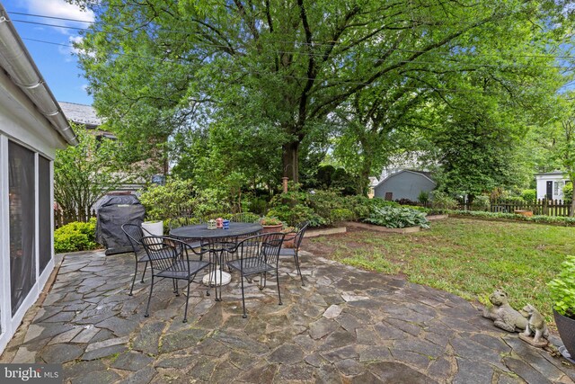 4404 Eastway, Baltimore, MD 21218 - view of patio with outdoor dining area and area for grilling