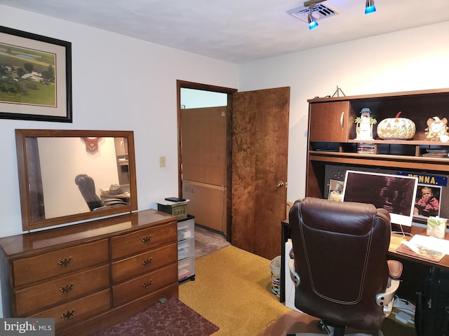 view of office area