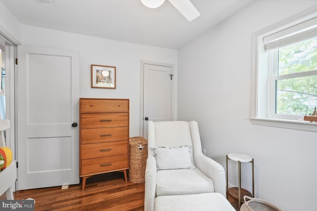 16 E Monroe Ave, Alexandria, VA 22301 - living area featuring wood finished floors and a skylight